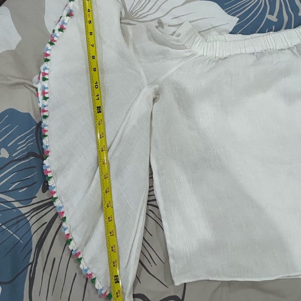 💰PRICE ⬇️ 
ZARA WOMAN • White linen Large Sleeve Blouse • sz Large - Picture 7 of 11
